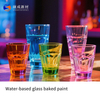 Water-based glass baked paint
