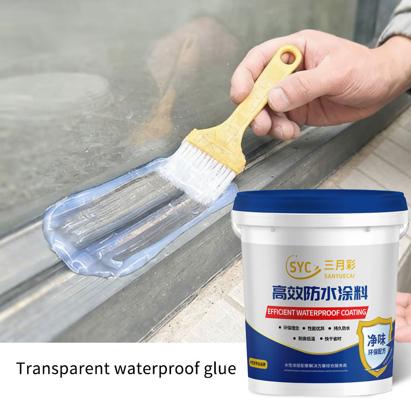 Transparent waterproof glue