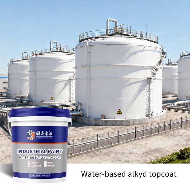 Water-Based Industrial Paint Suitable for Steel Structure Construction