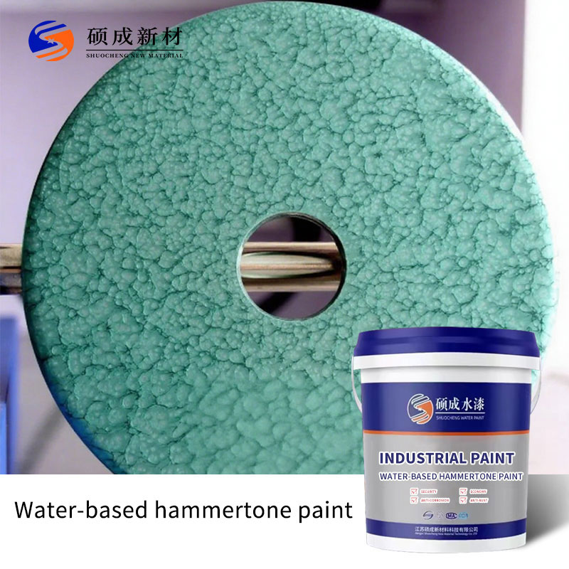 Water-based hammertone paint