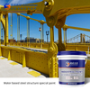 High adhesion water based paint for industrial steel structure